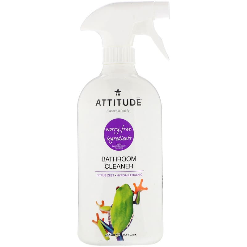 Attitude Hypoallergenic Daily Shower Cleaner, Citrus Zest - 27.1 fl oz bottle