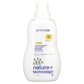 ATTITUDE, Laundry Detergent, Citrus Zest, 35.5 fl oz (1.05 l)