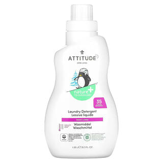 ATTITUDE (أتيتيود)‏, منظف غسيل للأطفال، برائحة اللولابي الحلوة، 35 غسلة، 35.5 أونصة سائلة (1.05 لتر)