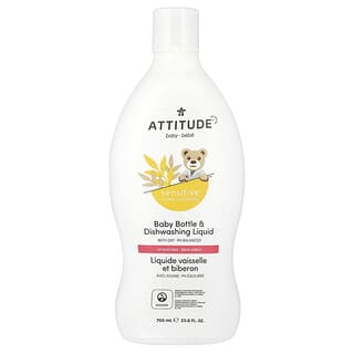 ATTITUDE, Baby Bottle & Dishwashing Liquid, Unscented, 23.6 fl oz (700 ml)