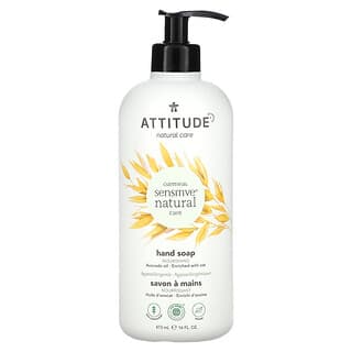 ATTITUDE, Oatmeal Sensitive Natural Care, Hand Soap, Avocado Oil, 16 fl oz (473 ml)