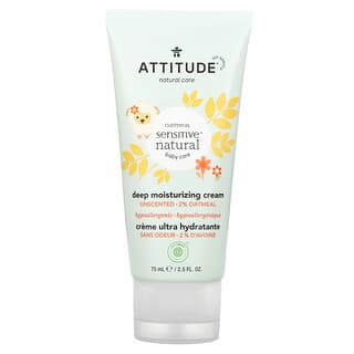 ATTITUDE (أتيتيود)‏, Baby, Deep Moisturizing Cream, Unscented, 2.5 fl oz (75 ml)