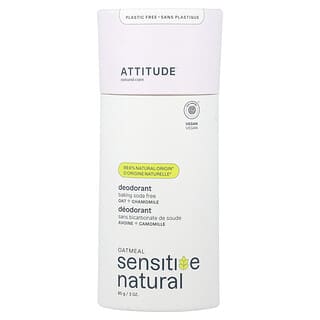 ATTITUDE, Oatmeal Sensitive Natural, Deodorant, Chamomile, 3 oz ( 85 g)