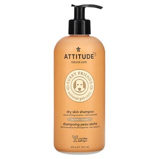 ATTITUDE, Furry Friends Natural Pet Care, Dry Skin Shampoo, Lavender, 16 fl oz (473 ml)