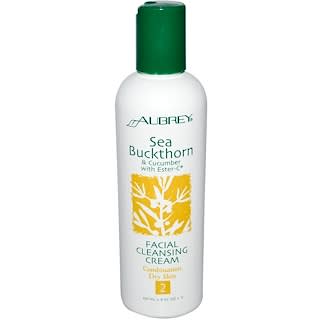Aubrey Organics, Facial Cleansing Cream, Sea Buckthorn & Cucumber with Ester-C, 8 fl oz (237 ml)
