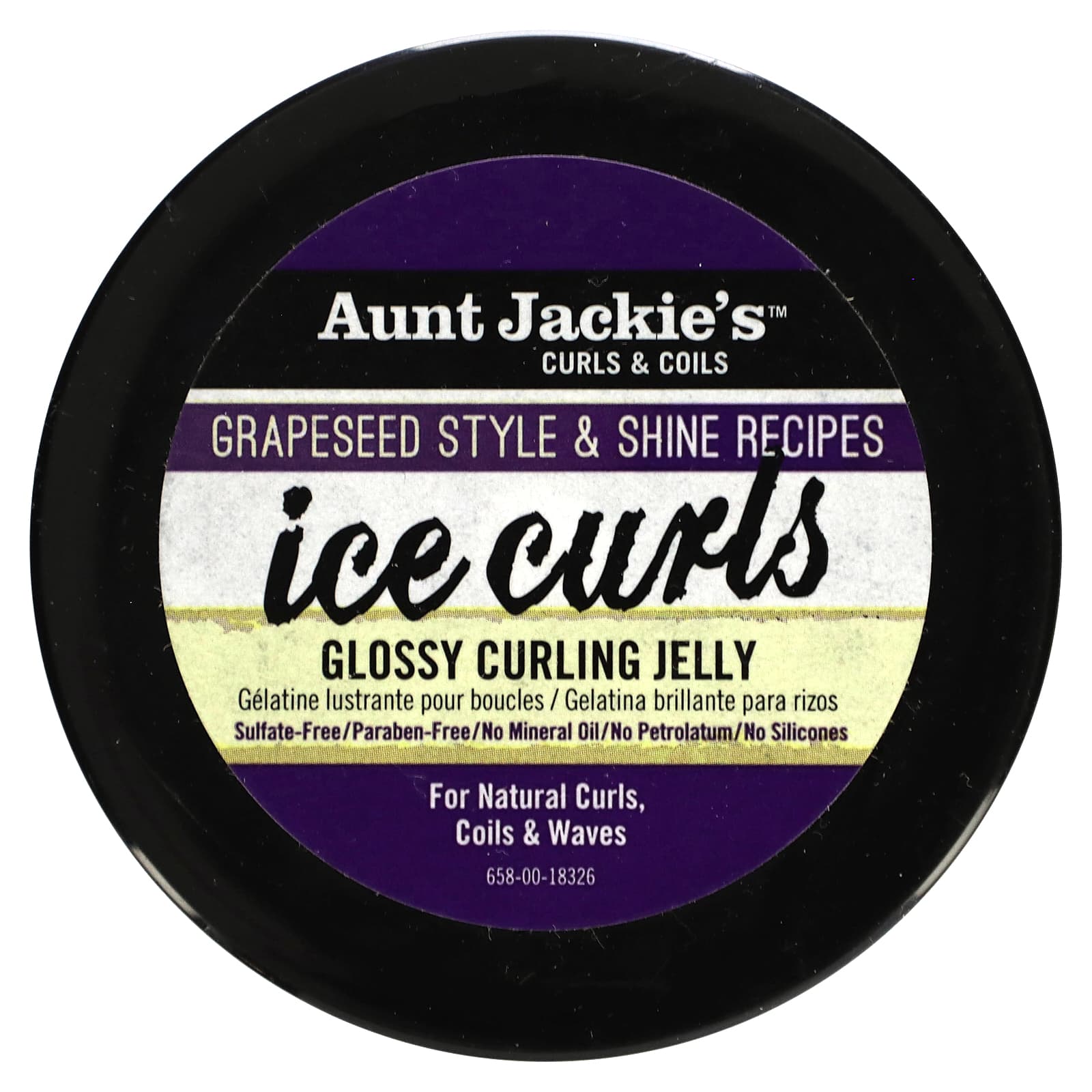 Aunt Jackie's Curls & Coils, Ice Curls, Glossy Curling Jelly, 15 oz (426 g)