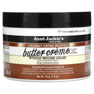 Aunt Jackie's Curls & Coils, Butter Creme, Sellador de humectación intensiva`` 213 g (7,5 oz)
