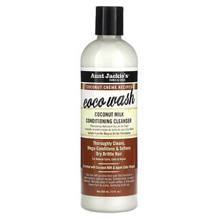 Aunt Jackie's Curls & Coils, Cocoa Wash, Coconut Milk Conditioning Cleanser, 12 fl (355 ml)