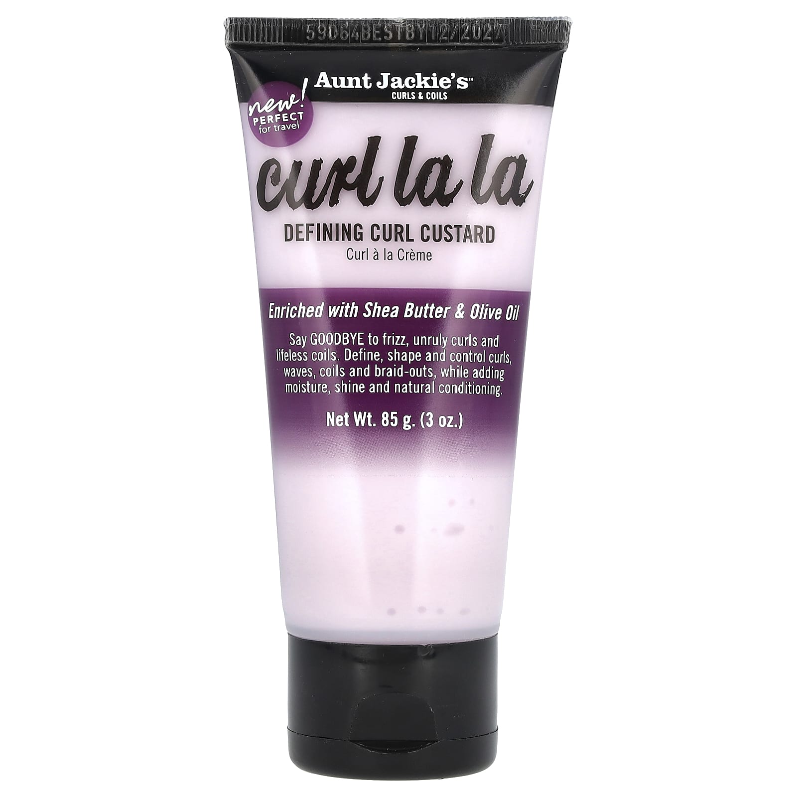 Aunt Jackie's Curls & Coils, Curl La La, Defining Curl Custard, 3 oz (85 g)