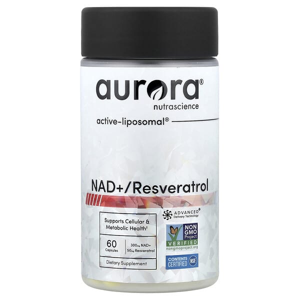 Aurora Nutrascience, NAD+/Resveratrol, 60 Kapseln