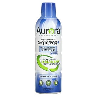 Aurora Nutrascience, Mega-Liposomal CoQ10/PQQ+, 유기농 과일 향, 480ml(16fl oz)