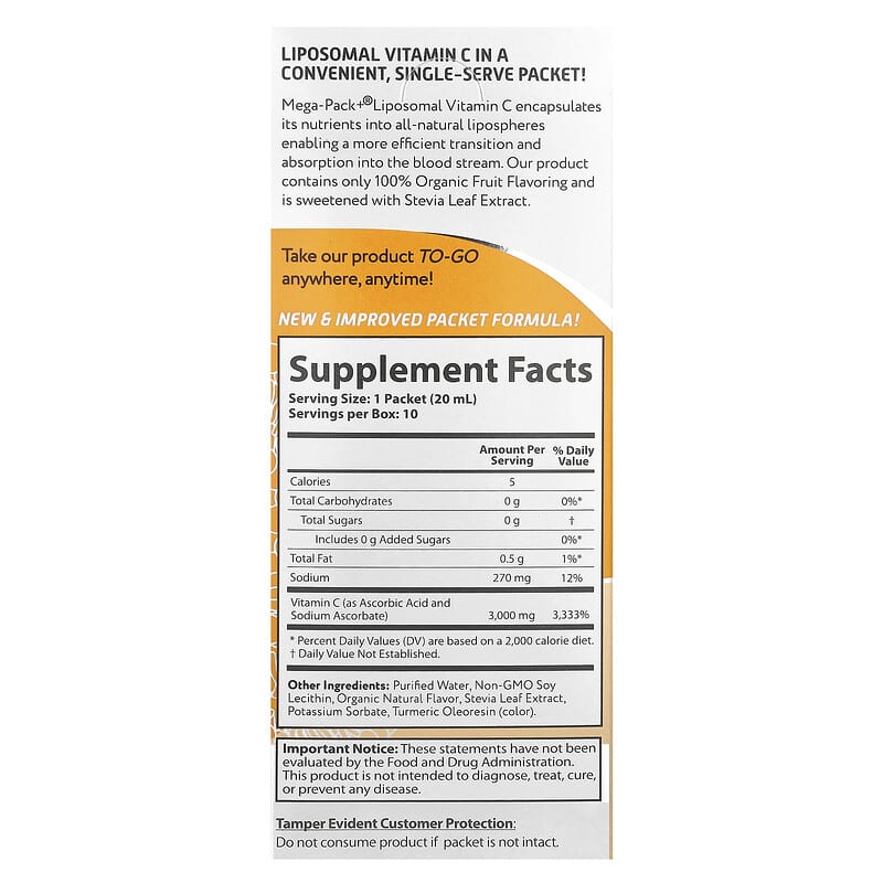 liposomal vitamin c lipo natural label Daily Liposomal Vitamin C 