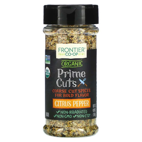 Frontier Co-op, Organic Prime Cuts, Citrus Pepper, 4.09 oz (116 g)