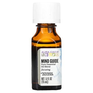 Aura Cacia, Pure Essential Oil Blend, Mind Guide, 0.5 fl oz (15 ml)