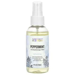 Aura Cacia, Aromatherapy Mist, Peppermint, 4 fl oz (118 ml)