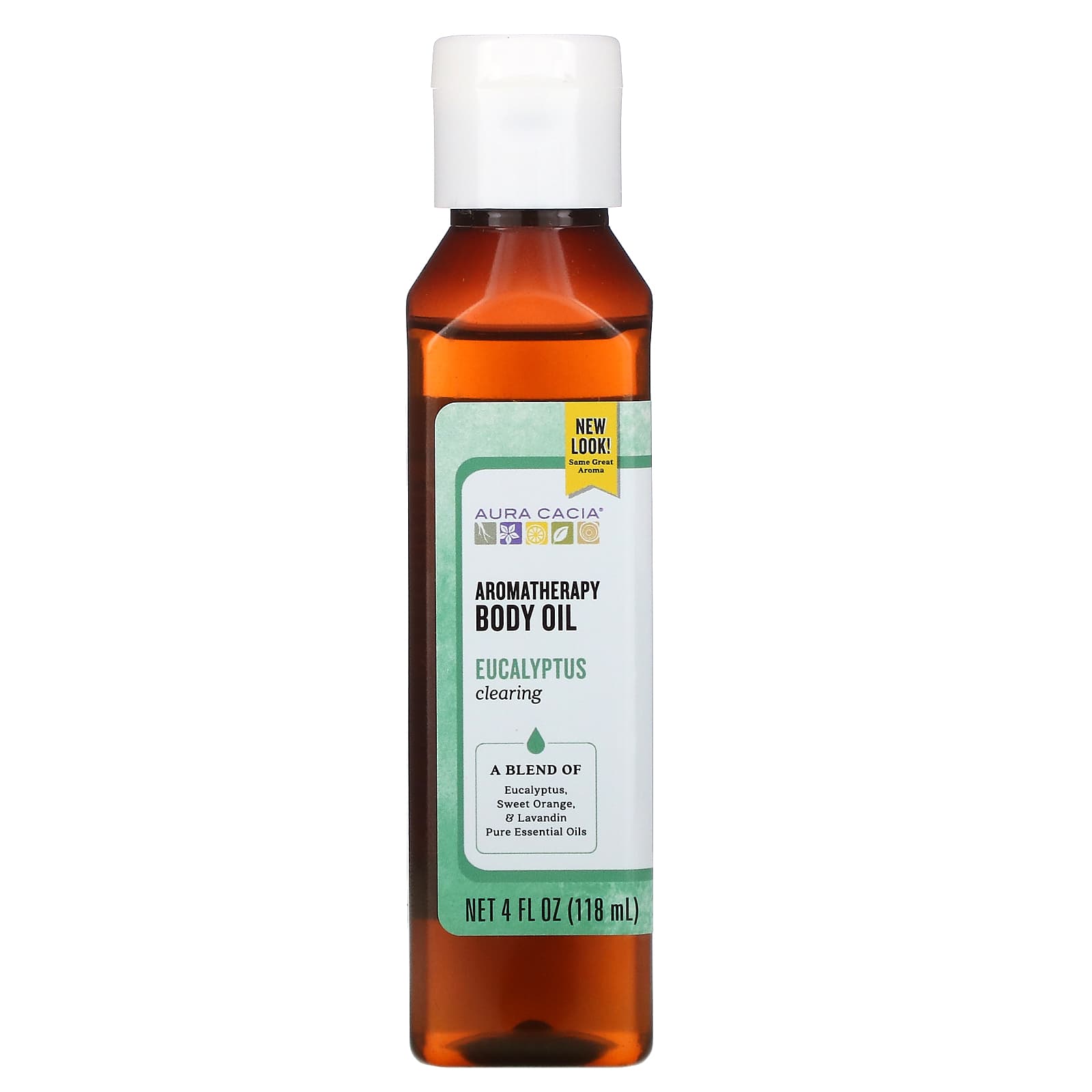 Aura Cacia アロマセラピーボディオイル クリアリングユーカリ 118ml 4液量オンス