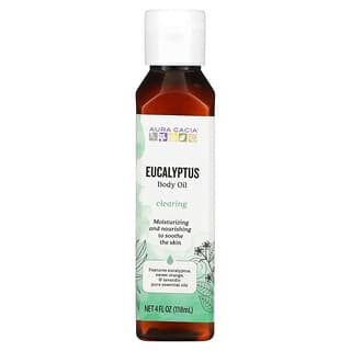 Aura Cacia, Body Oil,  Eucalyptus, 4 fl oz (118 ml)