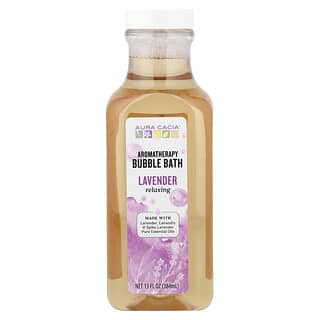 Aura Cacia, Aromatherapy Bubble Bath, Relaxing Lavender, 13 fl oz (384 ml)