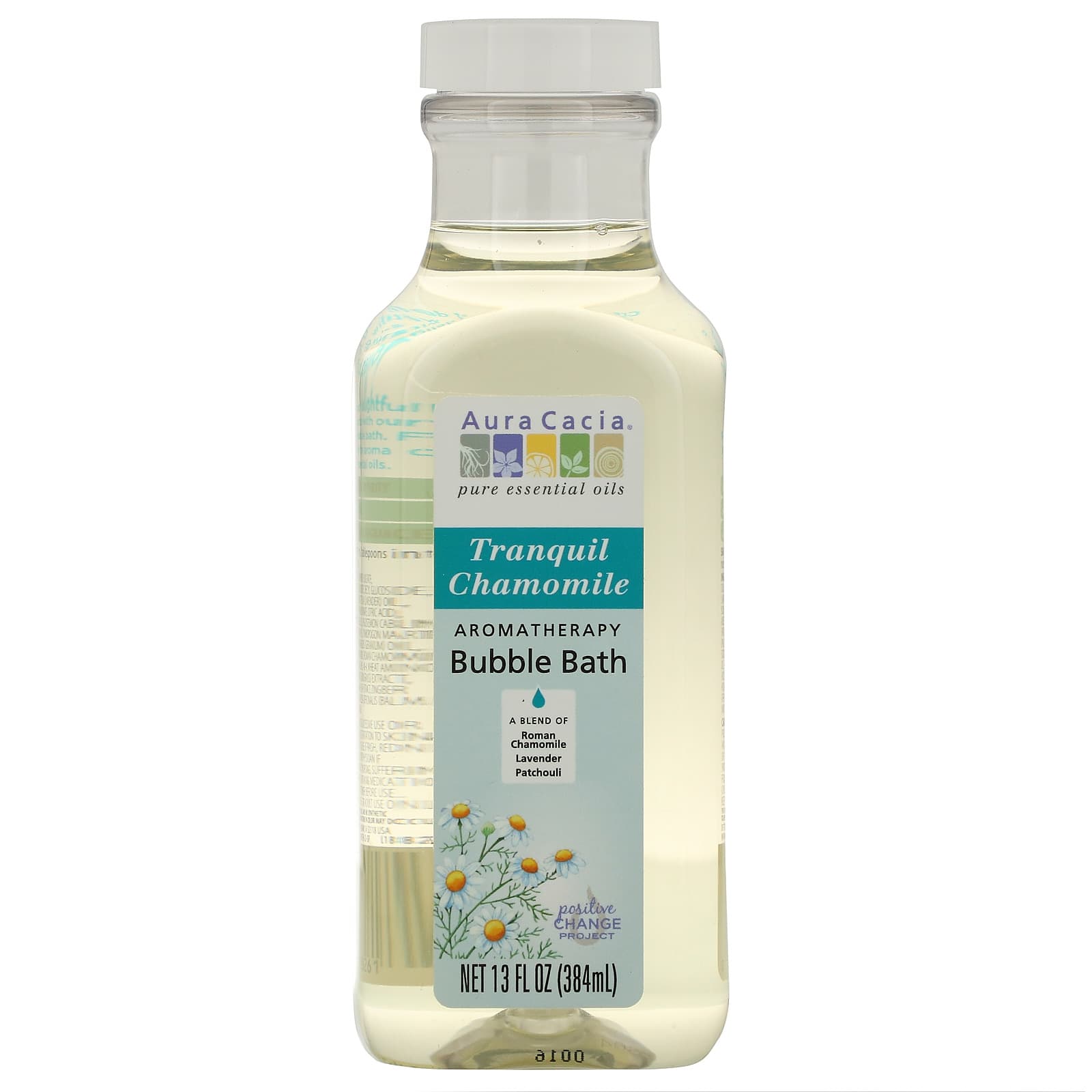 Aura Cacia, Aromatherapy Bubble Bath, Tranquil Chamomile, 13 fl oz (384 ml)