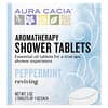 Aromatherapy Shower Tablets, Reviving Peppermint, 3 Tablets, 1 oz Each