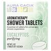 Tabletas de aromaterapia para la ducha, eucaliptus purificante, 3 tabletas, 1 oz cada una