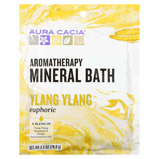 Aura Cacia, Banho Mineral de Aromaterapia, Euphoric Ylang Ylang, 2.5 oz (70.9 g)
