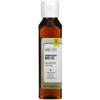 Aura Cacia, Aromatherapy Body Oil, Warming Balsam Fir, 4 fl oz (118 ml)