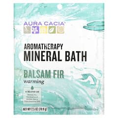 Aura Cacia, Baño mineral de aromaterapia, calentamiento, bálsamo de abeto, 2,5 onzas (70,9)
