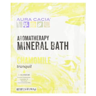 Aura Cacia, добавка для ванны с ароматерапевтическими минералами, ромашка, 70,9 г (2,5 унции)