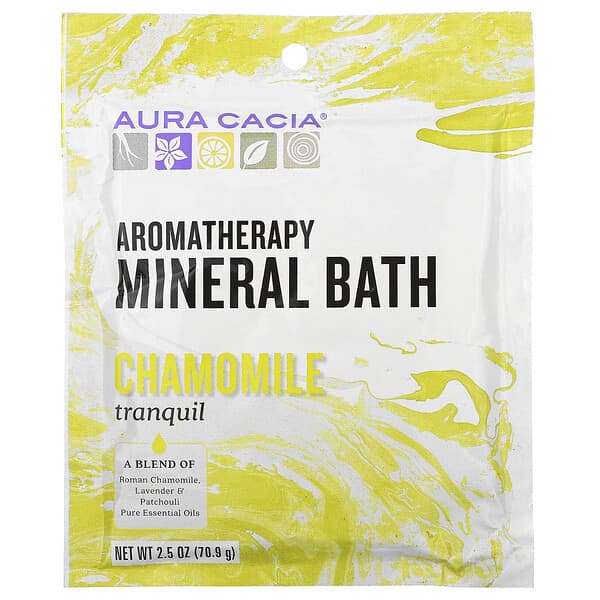 Aura Cacia, Aromatherapie Mineralbad, Ruhige Kamille, 2,5 oz (70,9 g)