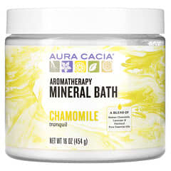 Aura Cacia, Bain Minéral AromaThérapie, Camomille Tranquille, 16 oz (454 g)