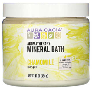Aura Cacia, 芳香護理礦物質浴，寧靜洋甘菊，16 盎司（454 克）