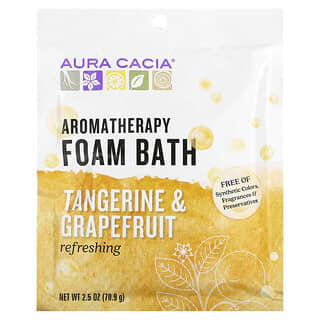Aura Cacia, Baño de espuma de aromaterapia, Mandarina y pomelo, 70,9 g (2,5 oz)