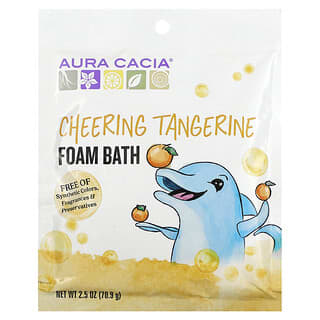 Aura Cacia, Cheering Foam Bath, Tangerine, 2.5 oz (70.9 g)