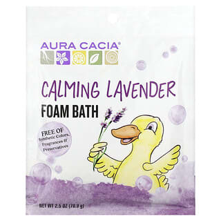 Aura Cacia, حمام الرغوة للتهدئة، عطر اللافندر، 2.5 أوقية (70.9 غم)