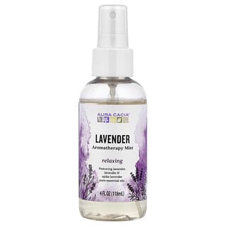 Aura Cacia, Névoa de Aromaterapia, Lavanda Relaxante, 118 ml (4 fl oz)