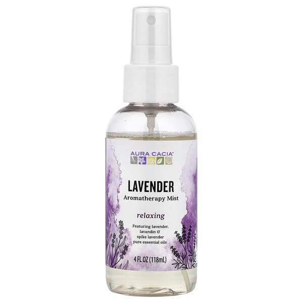 Aura Cacia, Aromatherapy Mist, Lavender, 4 fl oz (118 ml)