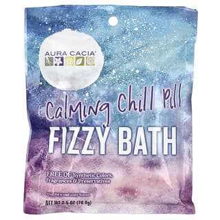 Aura Cacia, Fizzy Bath, успокаивающая и охлаждающая таблетка, 70,9 г (2,5 унции)