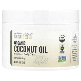 Aura Cacia, Aceite de coco orgánico`` 177 g (6,25 oz)