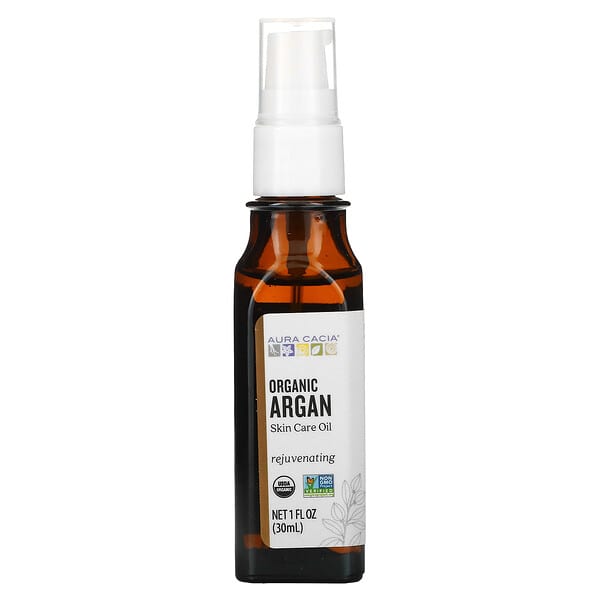 Aura Cacia, Organic Skin Care Oil, Rejuvenating, Argan, 1 fl oz (30 ml)
