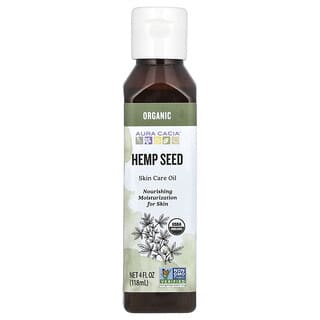 Aura Cacia, Organic, масло для ухода за кожей, семена конопли, 118 мл (4 жидк. Унции)
