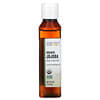 Organic Skin Care Oil, Jojoba, 4 fl oz (118 ml)