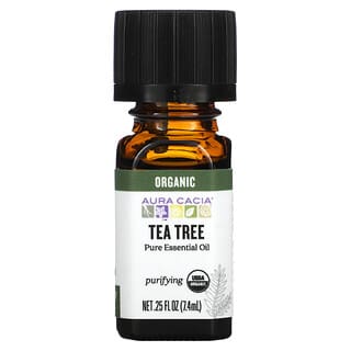 Aura Cacia, Organic、Tea Tree、0.25 fl oz (7.4 ml)