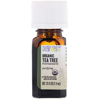 Aura Cacia, عضوي، شجرة الشاي، 0.25 أوقية سائلة (7.4 مل)
