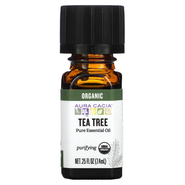 Aura Cacia‏, Organic, Tea Tree, 0.25 fl oz (7.4 ml)