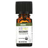 Pure Essential Oil, Organic Rosemary, 0.25 fl oz (7.4 ml)