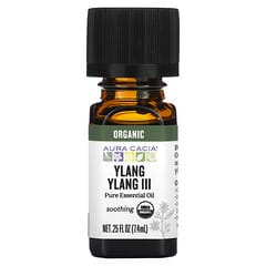 Aura Cacia, чистое эфирное масло, иланг-иланг III, 7,4 мл (0,25 жидк. унции)