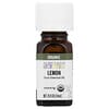 Aura Cacia, ピュアエッセンシャルオイル、オーガニックレモン、7.4ml（0.25液量オンス）