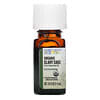 Pure Essential Oil, Organic Clary Sage, 0.25 fl oz (7.4 ml)