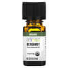 Pure Essential Oil, Organic Bergamot, 0.25 fl oz (7.4 ml)